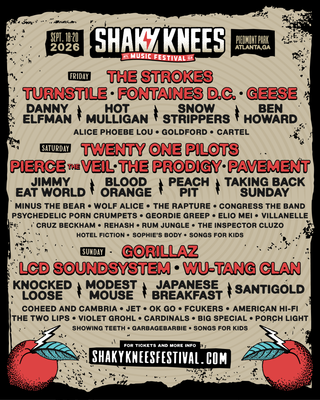 SHAKY KNEES MUSIC FESTIVAL 2021, OLD FOURTH WARD, ATLANTA