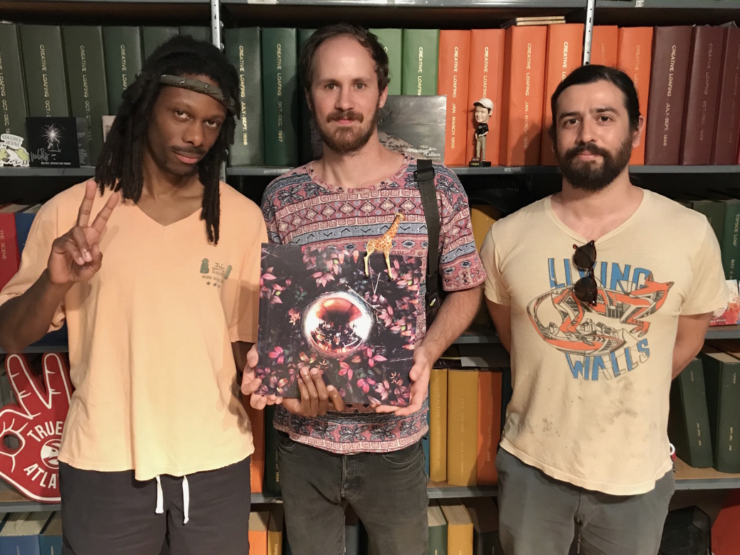 VISITATION: Jeremi Johnson (from left), Dan Bailey, and Jared Pepper of Visitors.