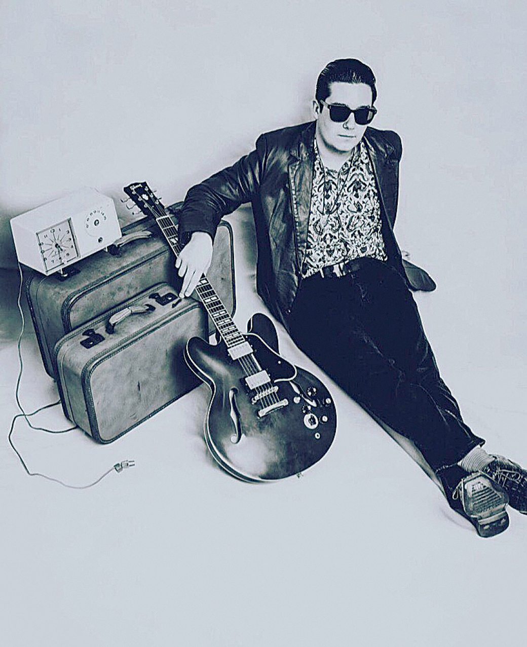 BLUES POWER: Eddie 9-Volt packs up his classic blues.