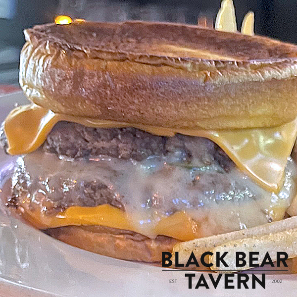 Grilled Cheese Burger   Black Bear Tavern