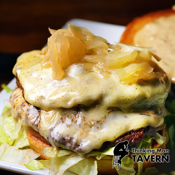 The Dude Abides Burger   Thinking Man Tavern