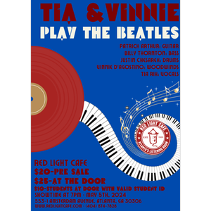 Tia Rix Vinnie Dagostino Play The Beatles Red Light Cafe Atlanta Ga May 5 2024 Poster SQ