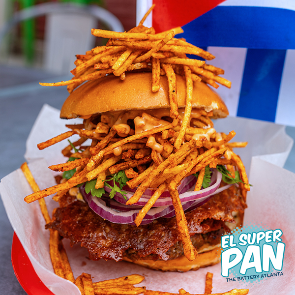 Frita Cubana Burger   El Super Pan Battery