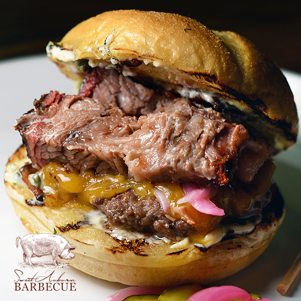 Wagyu Brisket Burger   Sweet Auburn BBQ