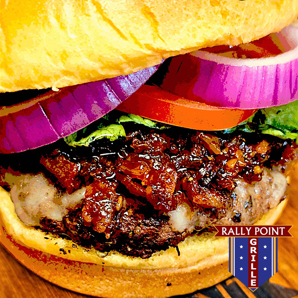 Bacon Jam Burger   Rally Point Grille