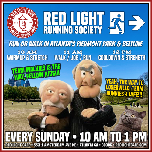 Red Light Running Society Weekly Sunday Run Walk Atlanta Piedmont Park Square 2024 04 21