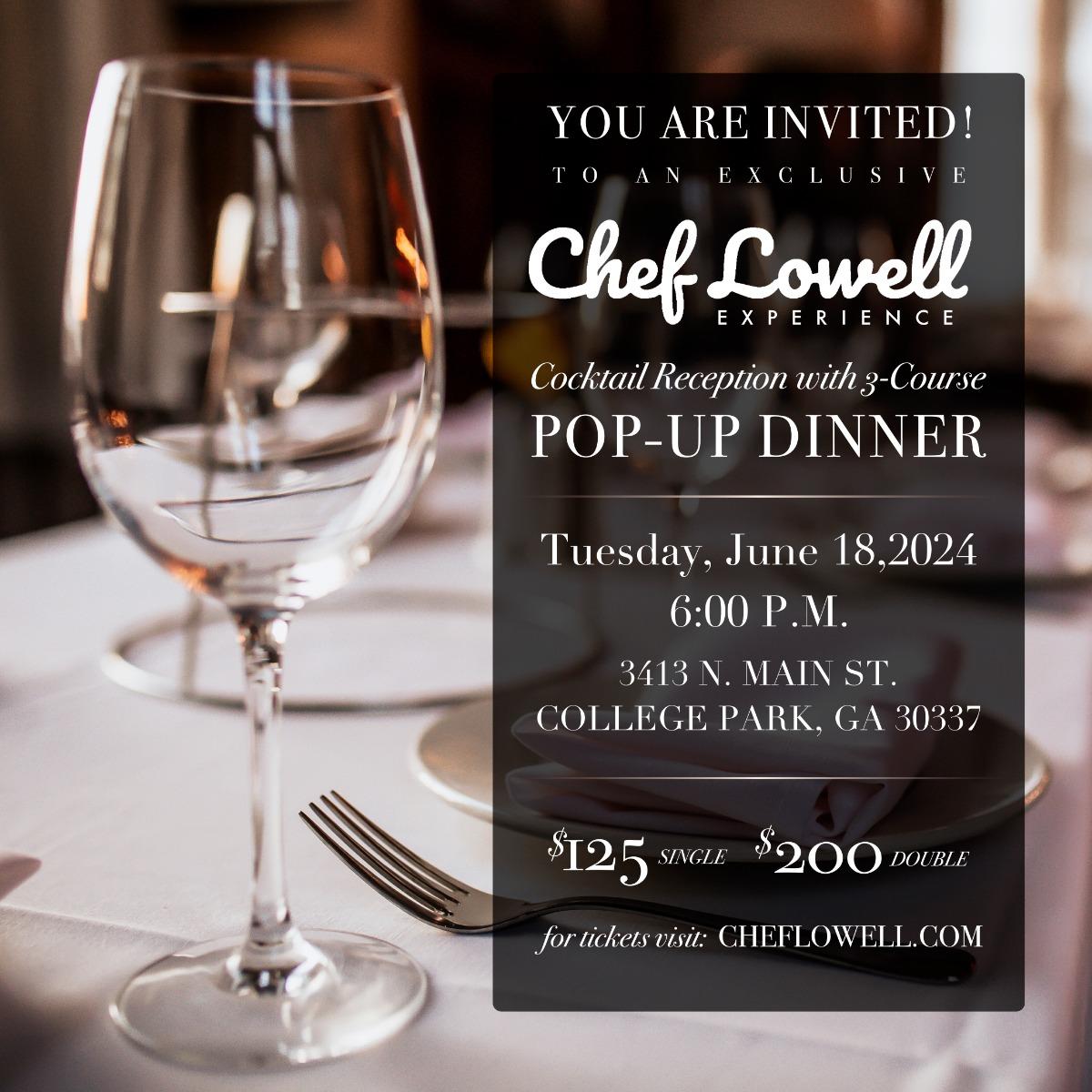 Chef Lowell Pop-Up Dining Experience | Creative Loafing