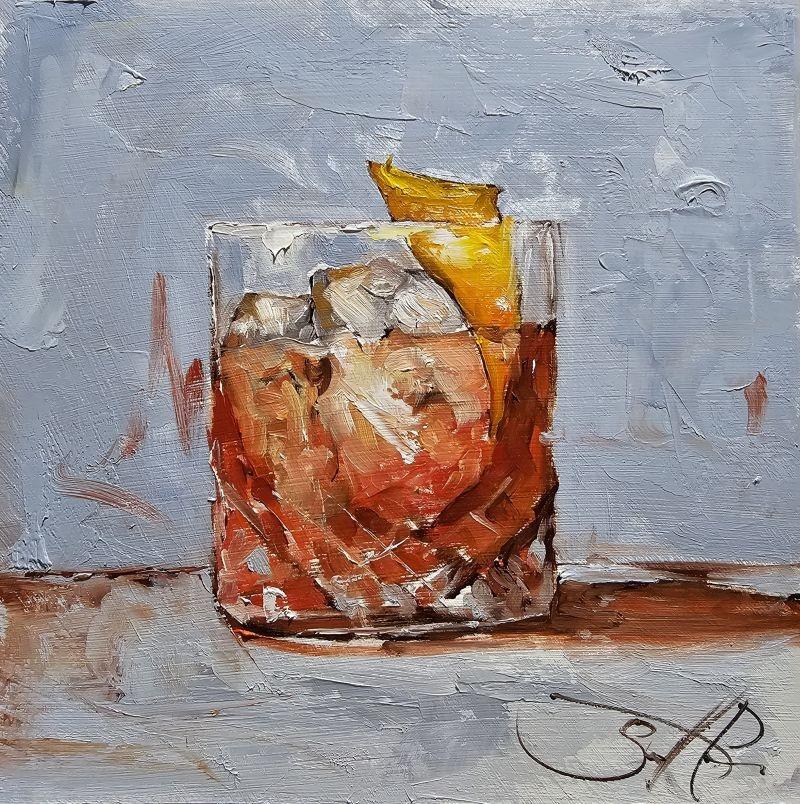 Scott French, Negroni, Oil, 10 X 10 Inches 2
