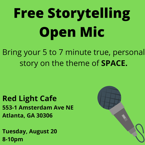 Storytelling Open Mic Space At Red Light Cafe Atlanta Ga Aug 20 2024