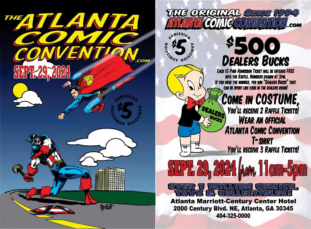 ACC Sept 29 2024 FACEBOOK AD ATLANTA COMIC CONVENTION