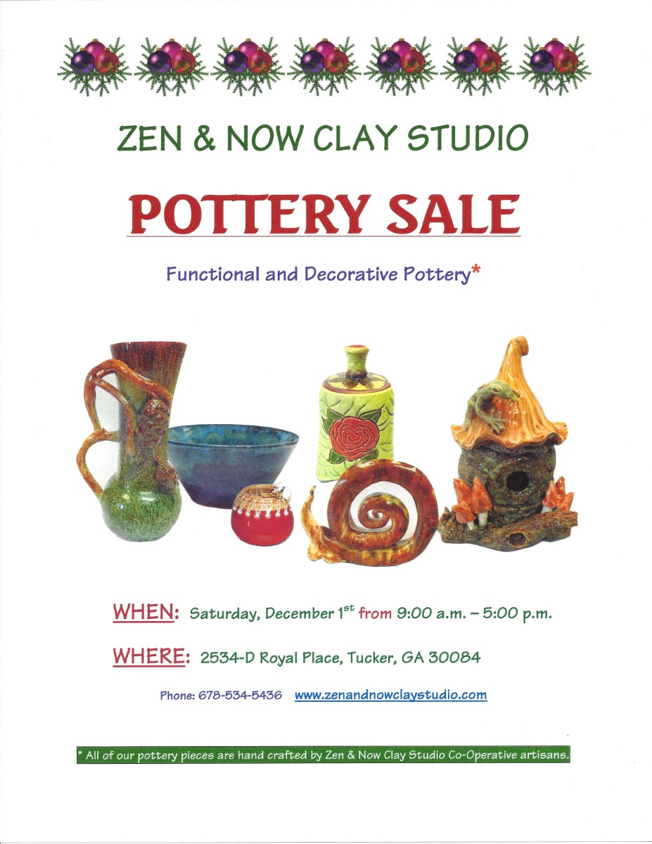Zen Holiday Pottery Sale 2018
