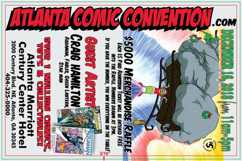 ATLANTA COMIC CONVENTION DEC 16 2018
