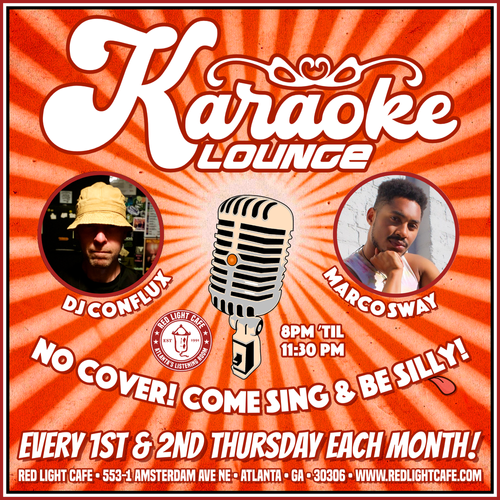Karaoke Lounge At Red Light Cafe Atlanta Ga PROMO SQUARE V4