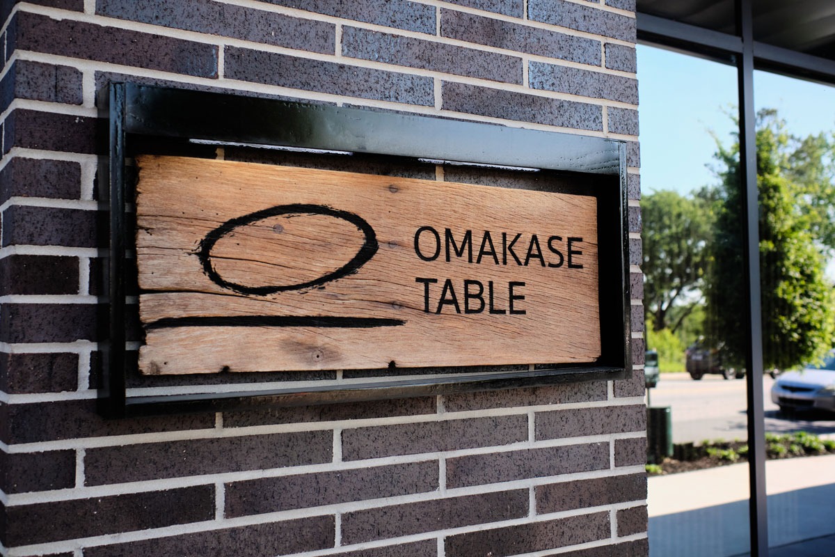 Omakase Table Signage