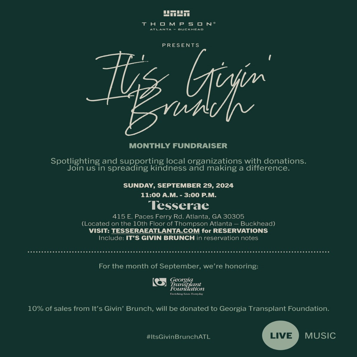 It's Givin Brunch Georgia Transplant Foundation 9.29.24