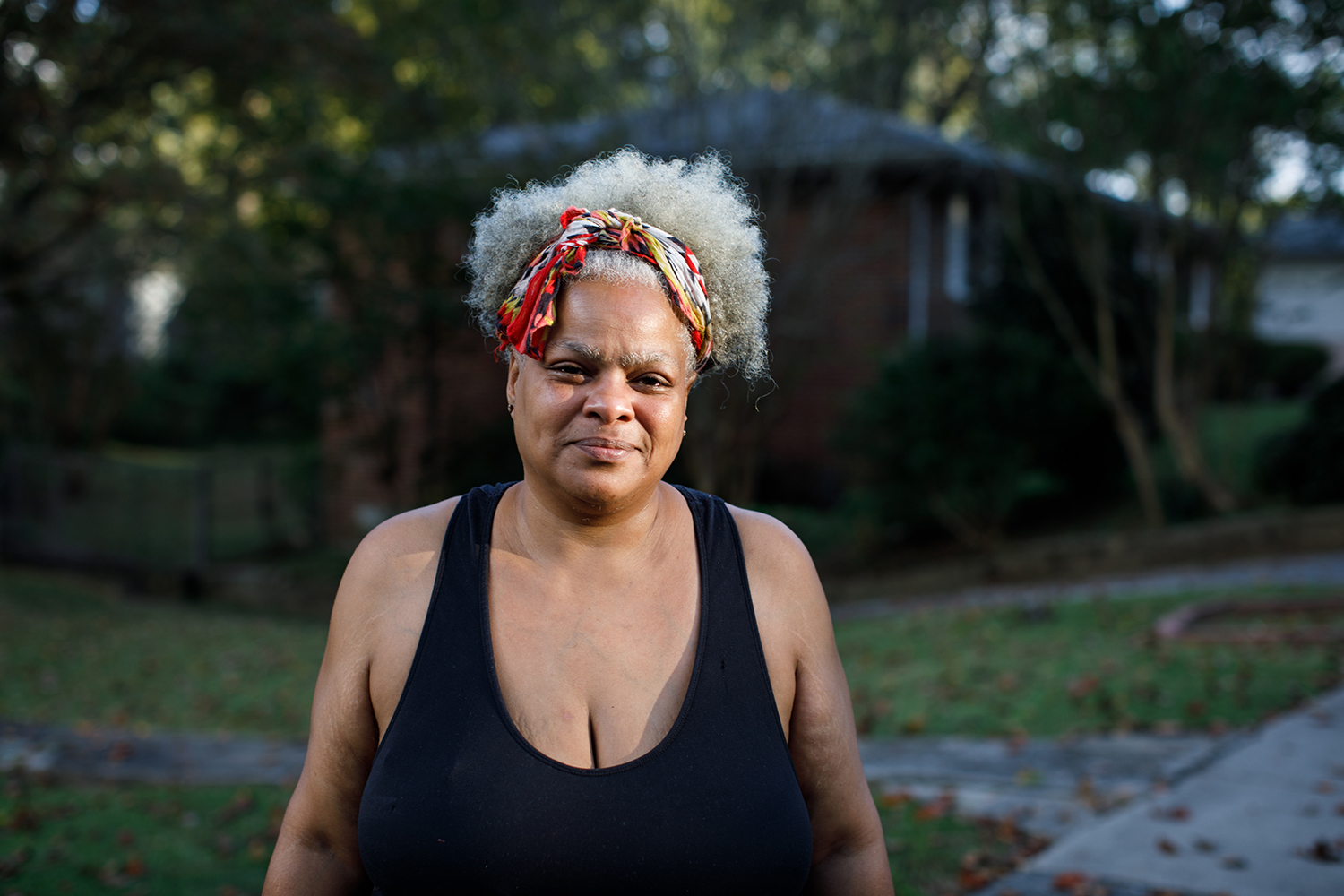 "When they come into neighborhoods that are predominately black, and they fix them up and other nationalities come in, then they move us out. Anybody that’s on section 8, they move us out and move them in and then we have to go into more expensive neighborhoods where we can’t live. A lot of time we’re pushing our fingers down to the bones and still can’t get ahead because the system is rigged to keep us down. People may say that’s just how ya’ll feel, but if you truly look at it that’s truly the way it is. You got families out here with degrees, my husband has two degrees, but he has a felony that’s 20 years old and can’t get a job. He had to create his own job. It’s hard. More proper police control where they would do their job and not take advantage of us like it’s not okay. But to me, it’s like they get it from the president. Like when he said don’t coddle them when you’re putting them in the car, rough them up. It’s systematic and it’s coming down from the top down to a local level that it’s okay to treat us the way that they treat us. It was hidden, but it’s no longer hidden and it’s coming from the top and it’s sad.  That has nothing to do with the mayor, but it trickles down."