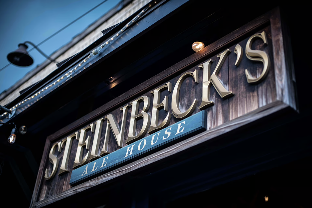 Steinbeck's Ale House Exterior Sign