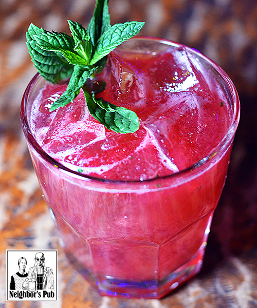 Neighbor's Pub   Blackberry Bourbon Smash