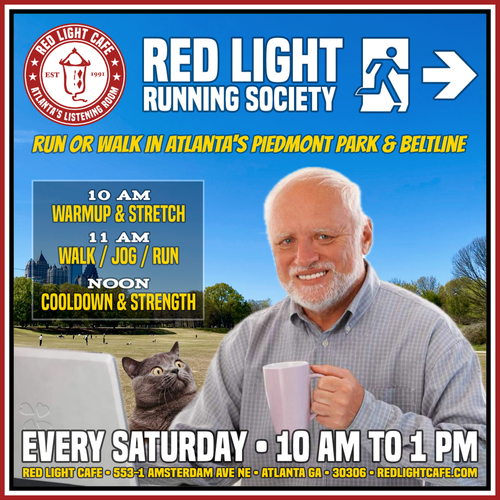 Red Light Running Society Weekly Sunday Run Walk Atlanta Piedmont Park Square 2024 09 12 SQ