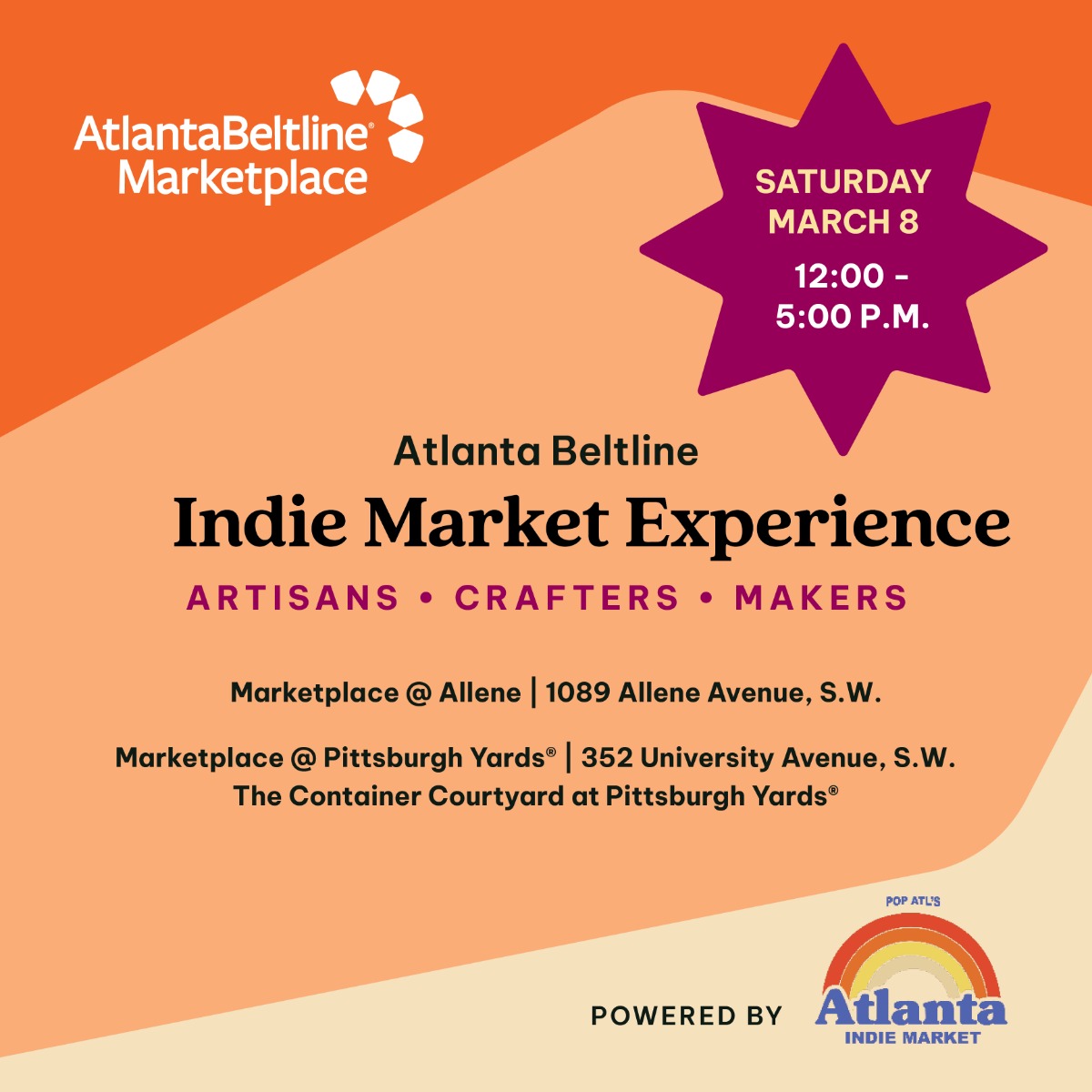 Beltline Second Saturdays Graphic