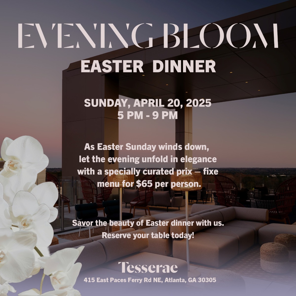 Evening Bloom Easter Dinner 2025 IG