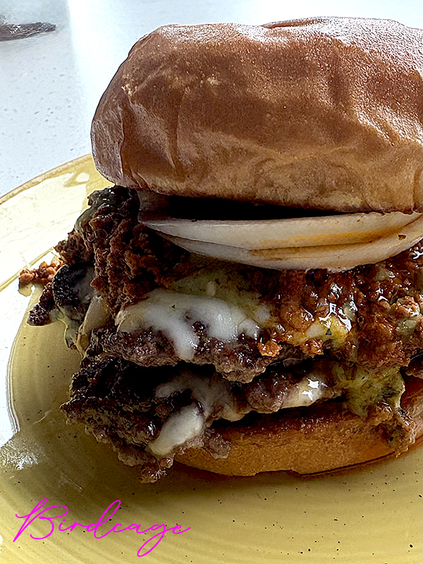 Chorizo Burger   Birdcage