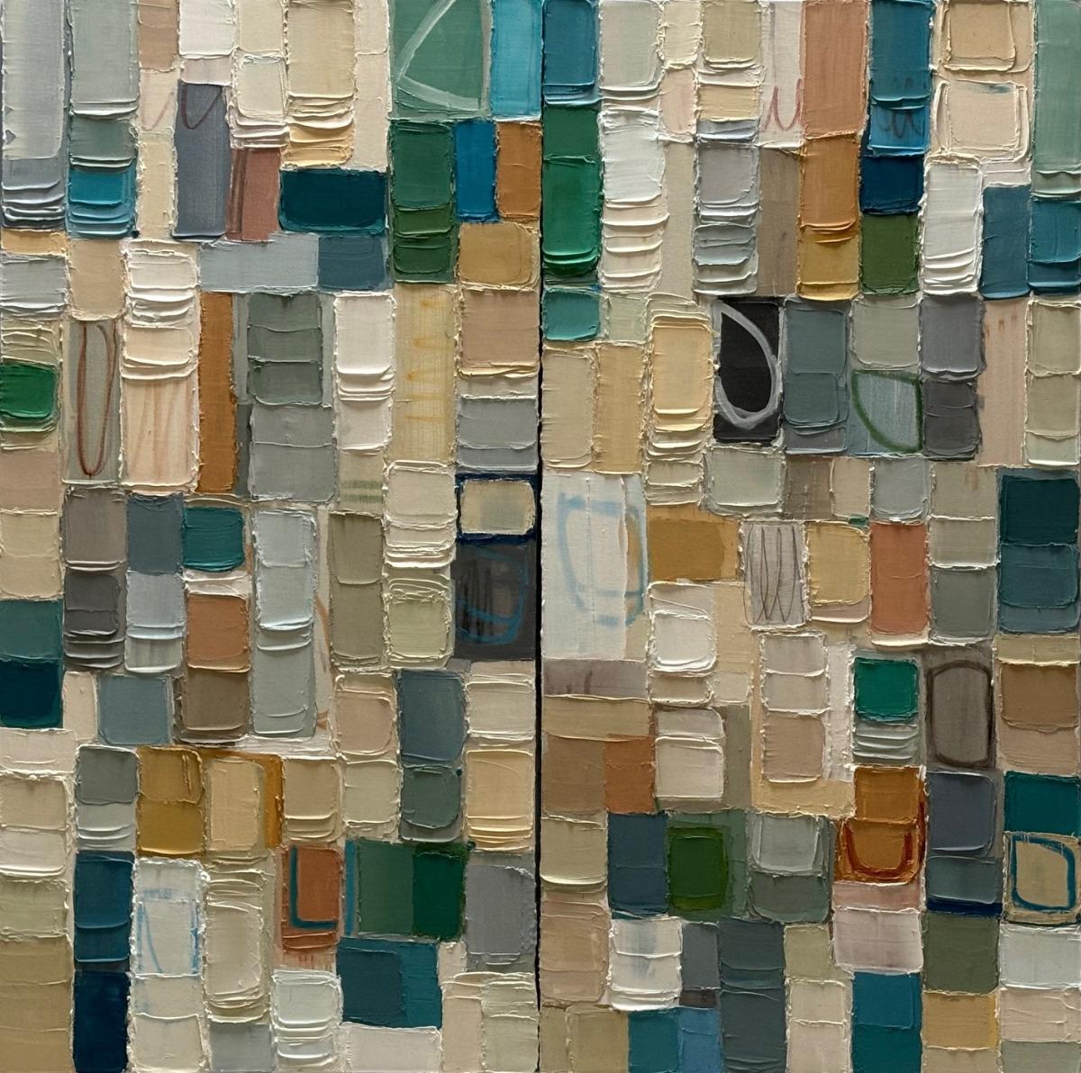 Elizabeth Sheppell, Wandering Gypsy, Diptych, 48x48