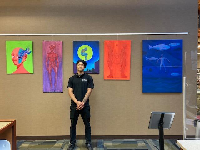 Solomon Judge  And Art Exhibit At Stonecrest Library