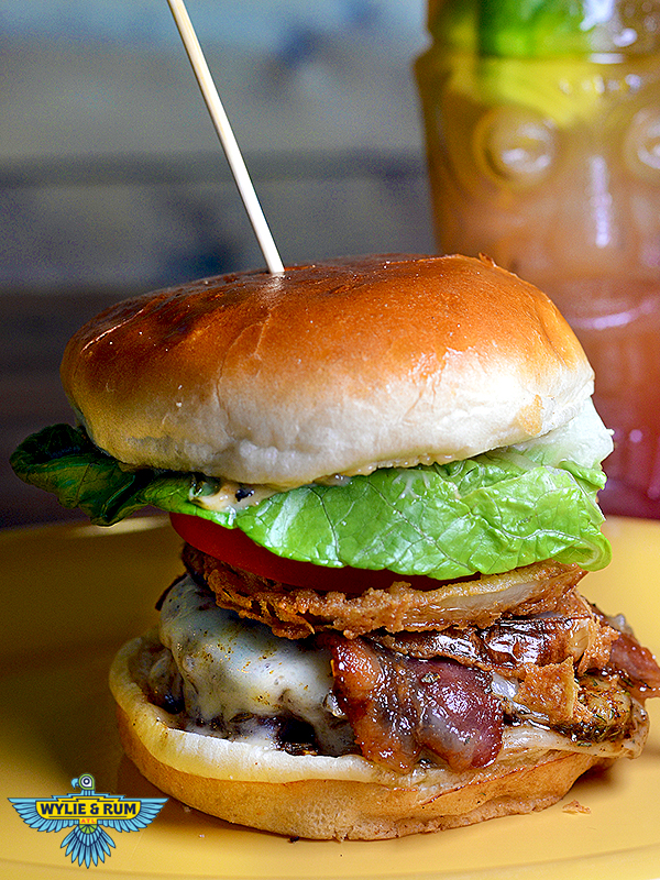 Lil’ Hangover Burger   Wylie & Rum
