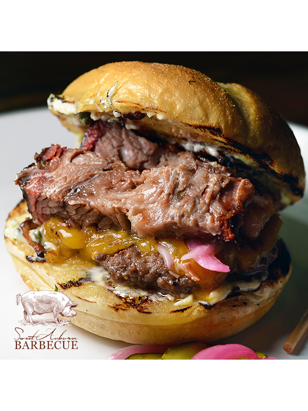 Wagyu Brisket Burger   Sweet Auburn BBQ