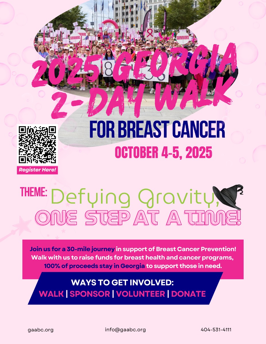 2025 Georgia 2 Day Walk Flyer