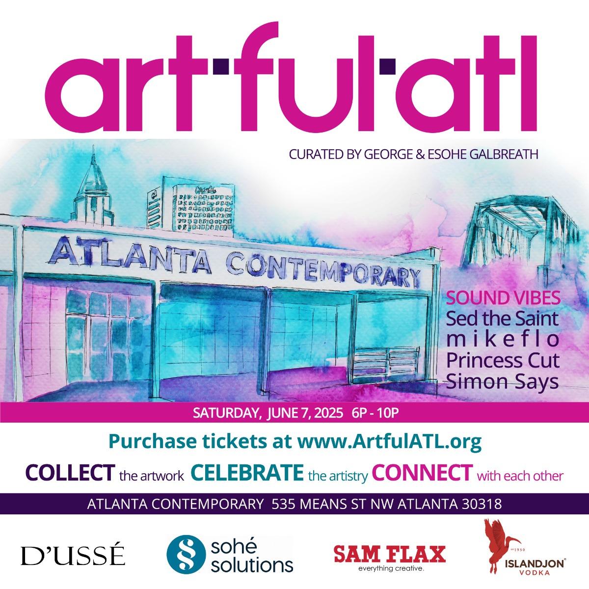 Artful ATL Flyer Front 6 2 2025