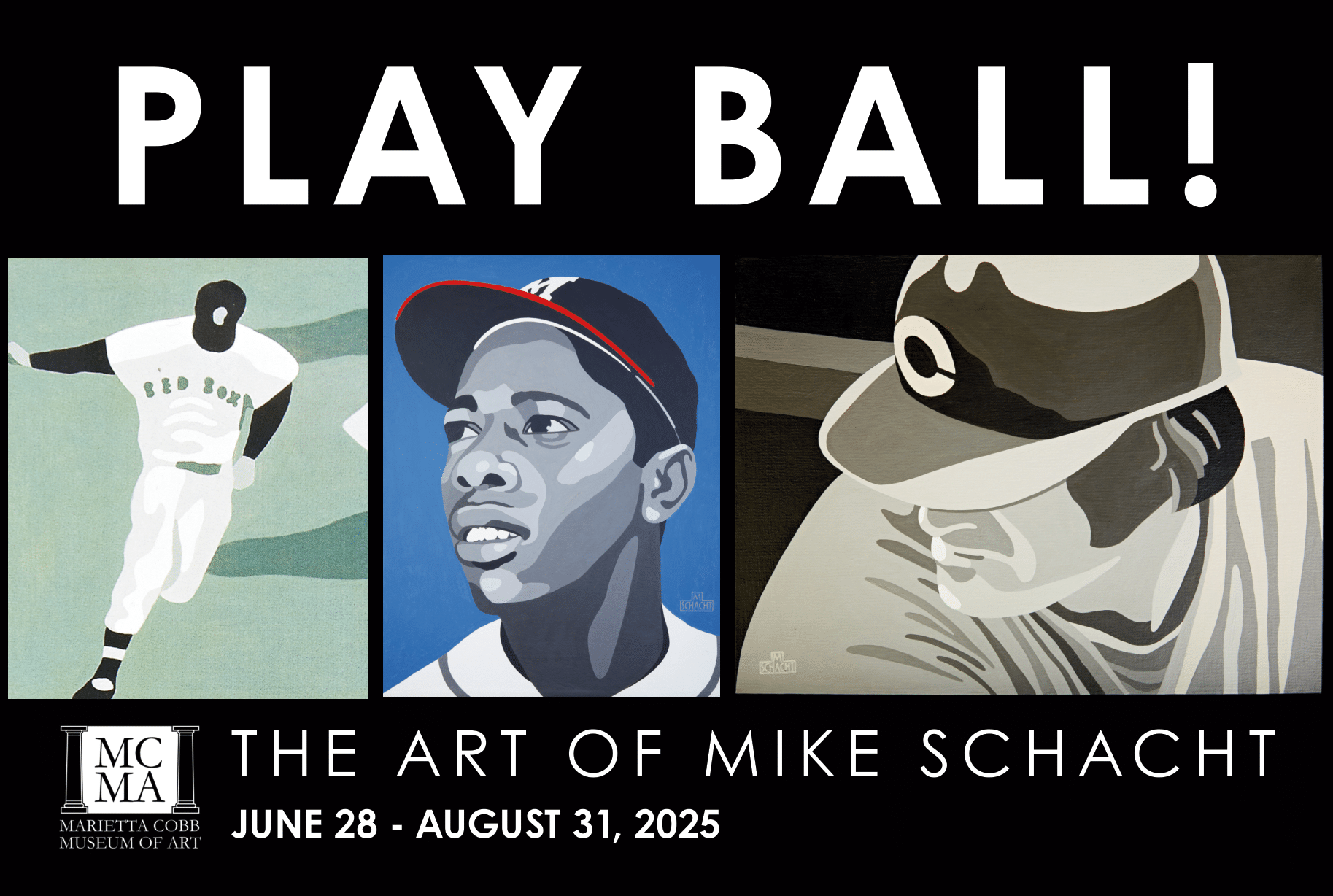 PLAY BALL! The Art Of Mike Schacht Postcard   6.5.25   FINAL 1