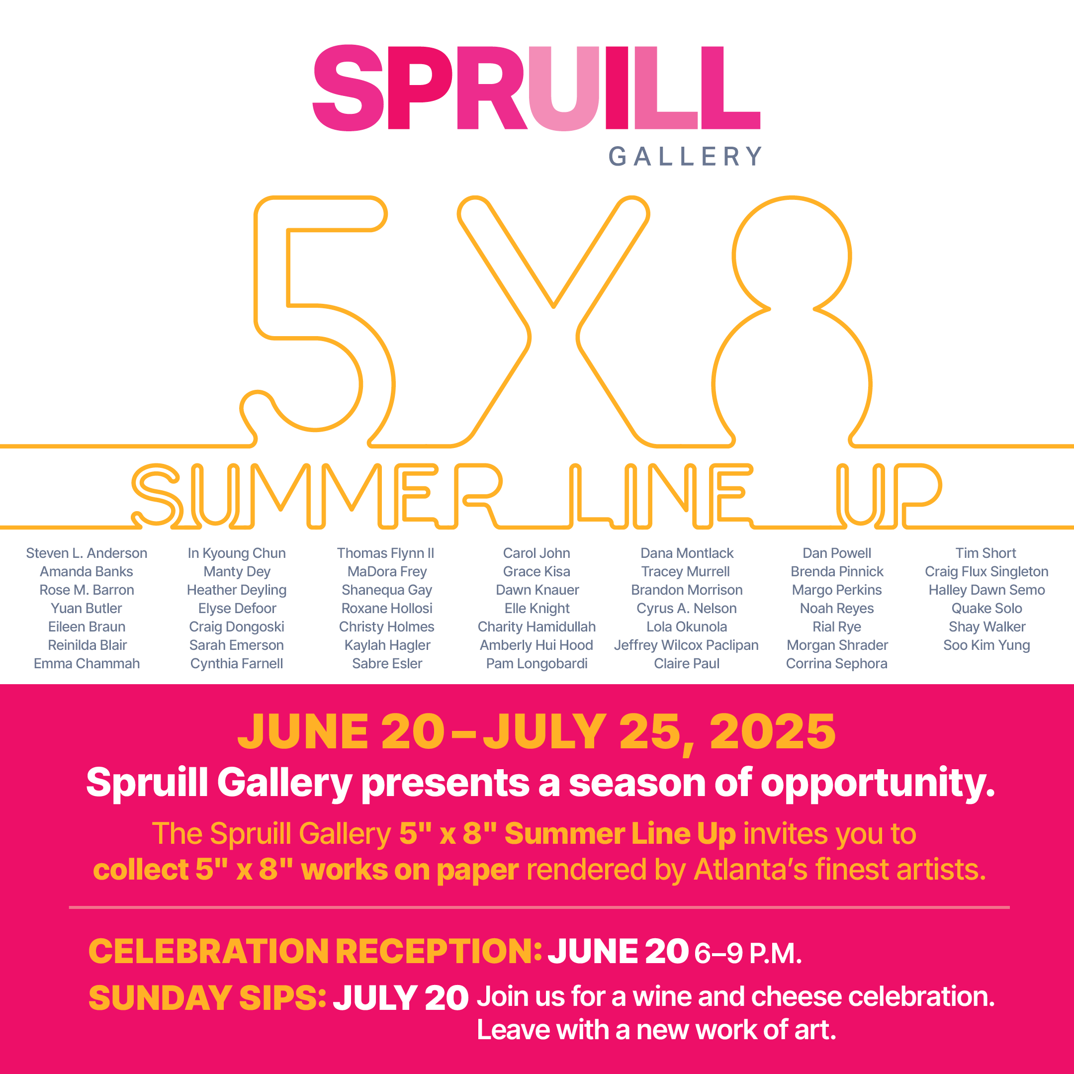 Spruill 5x5 Summer Line Up 2025 1440x1440 Corrected