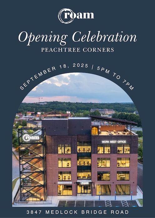 Roam Peachtree Corners   Opening Celebration   Invite 2jpg