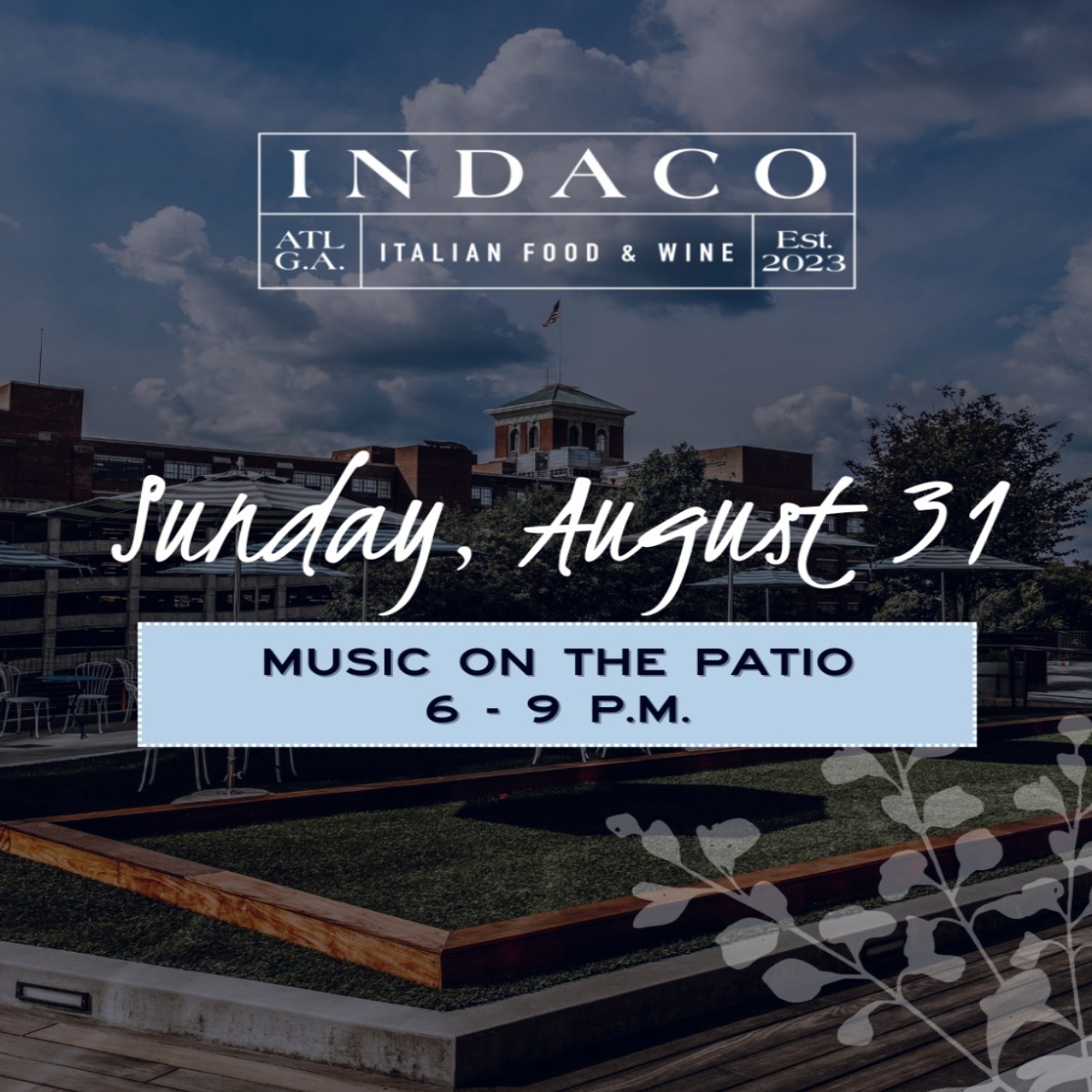 Indaco Labor Day Live Music