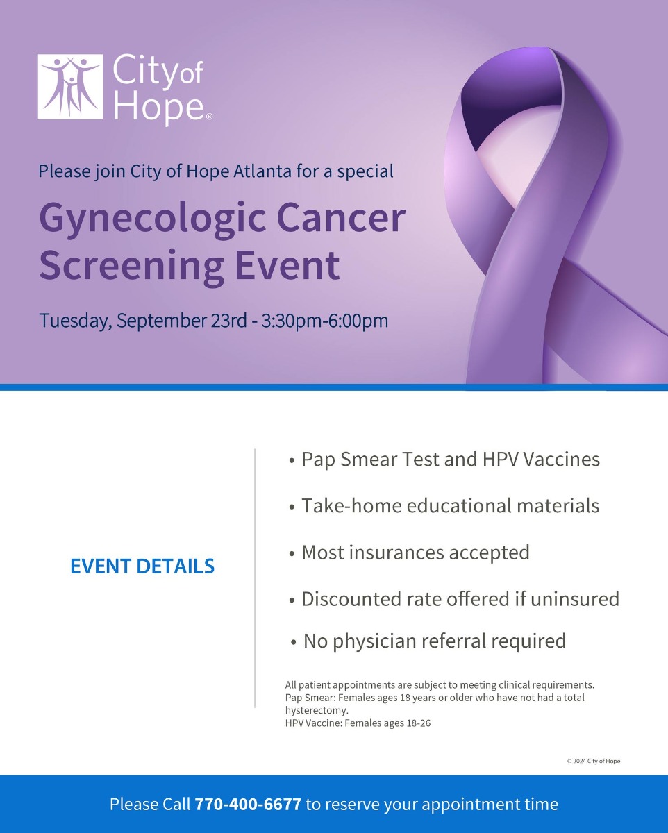 GYN Cancer Screening Event Graphic   Main Image