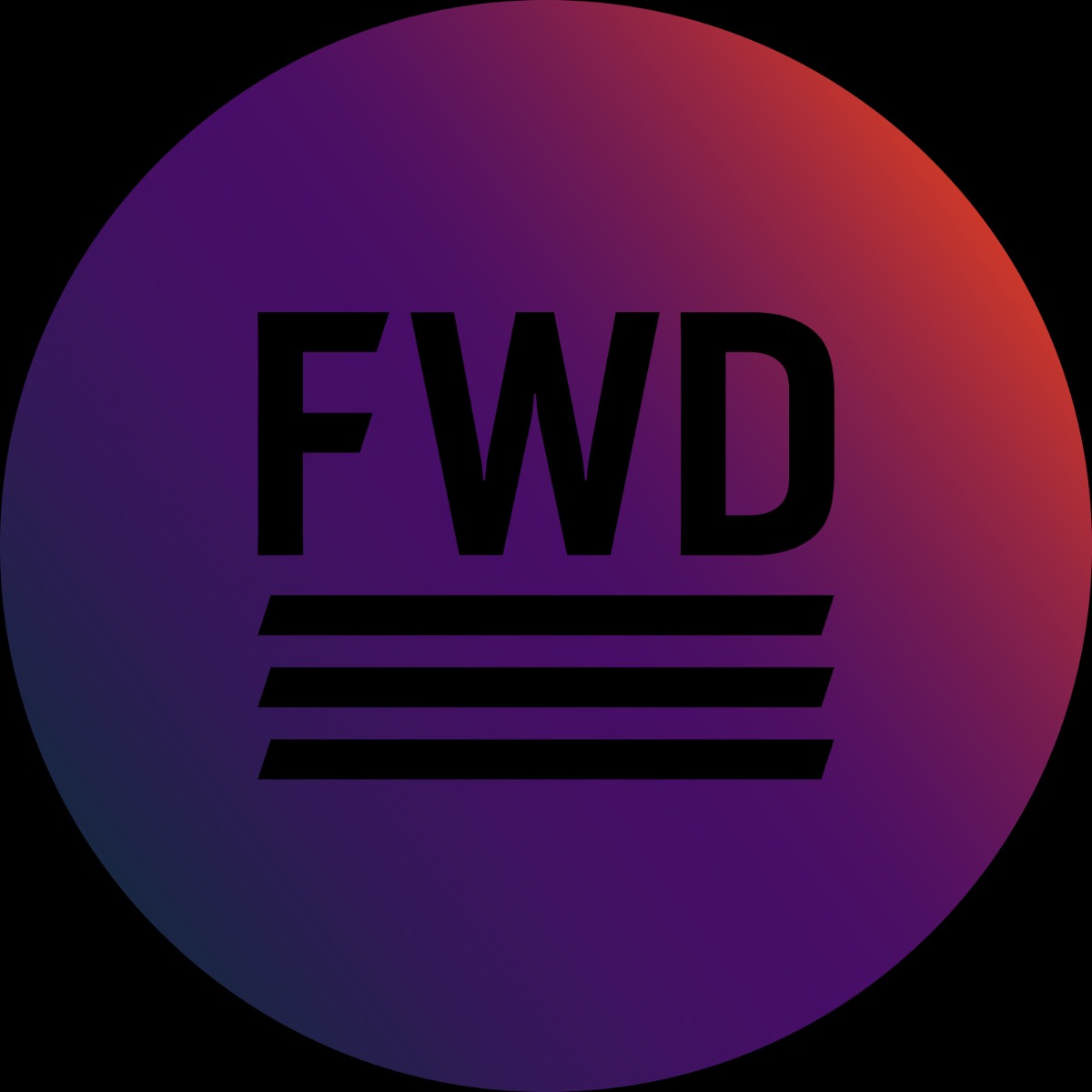 FWD LOGO ROUNDEL GRADIENT REVERSE