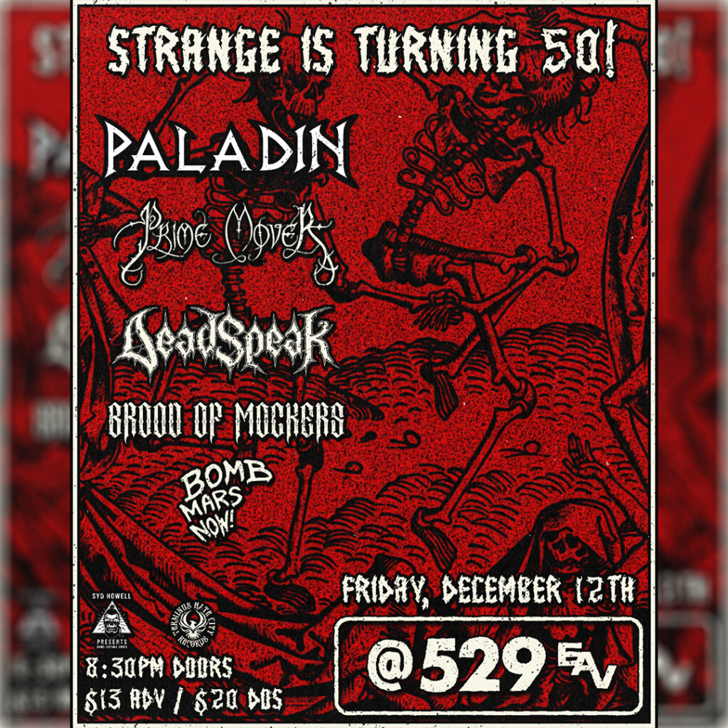 Flyer 12.12.25 Strange Is Turning 50 SQ 1024x1024