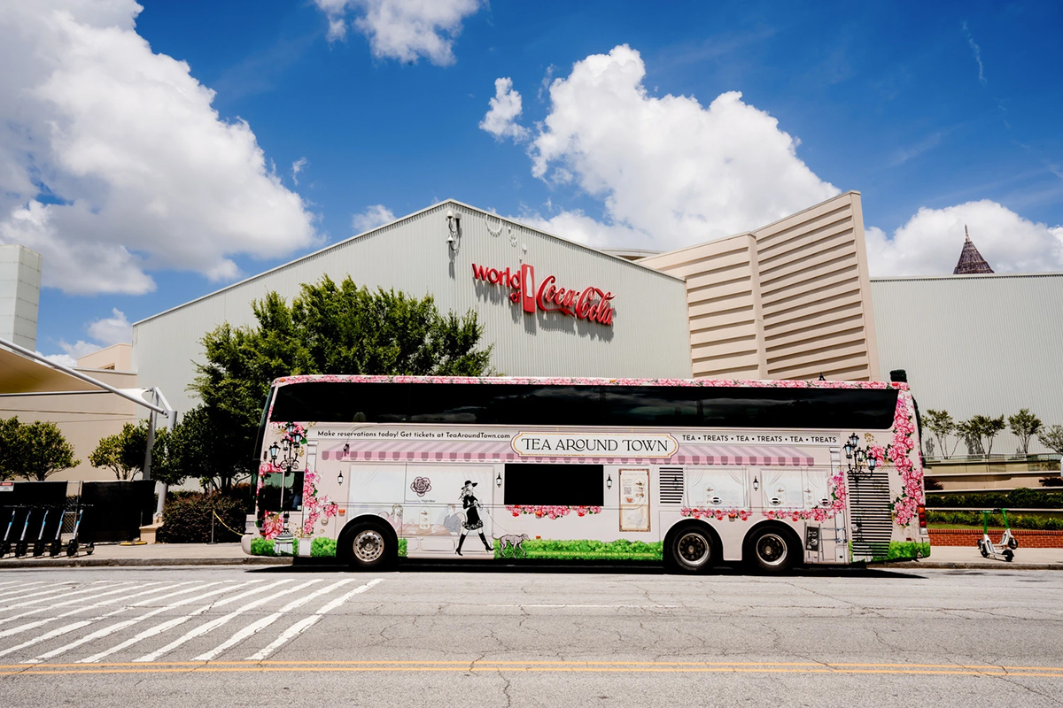 Tea Around Town Tour Bus