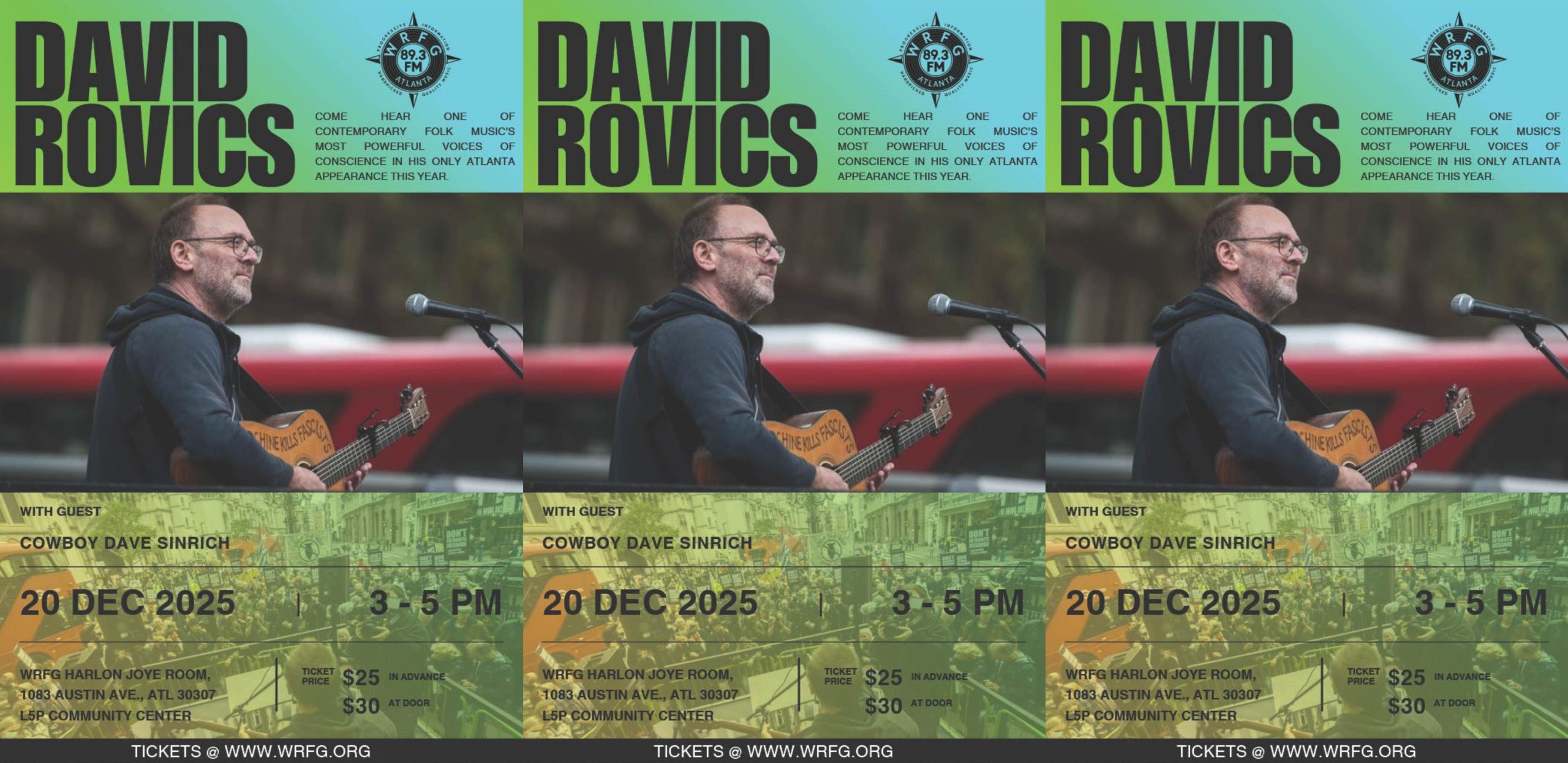 2025 12 20 WRFG Presents David Rovics 3 Flyers Scaled E1760608043392