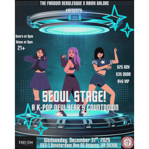 Seoul Stage Kpop New Years Eve Countdown Red Light Cafe Atlanta Ga Dec 31 2025 SQ