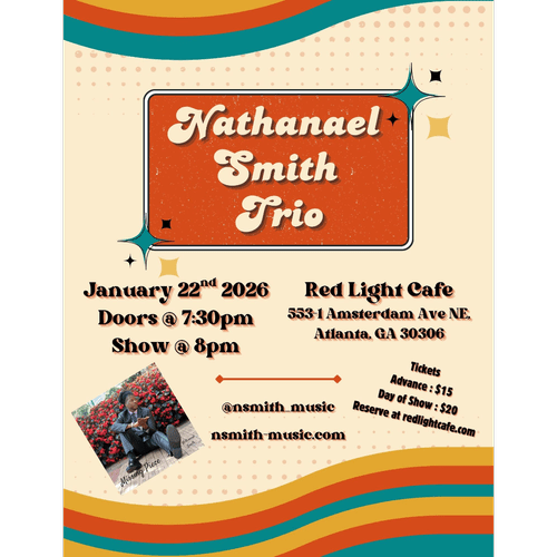 Nathanael Smith Trio Jazz Red Light Cafe Atlanta Ga Jan 22 2026 SQ