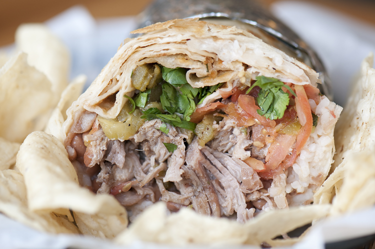 Meat Entrees Bell Street Burrito Green Chile And Pork Burrito 013