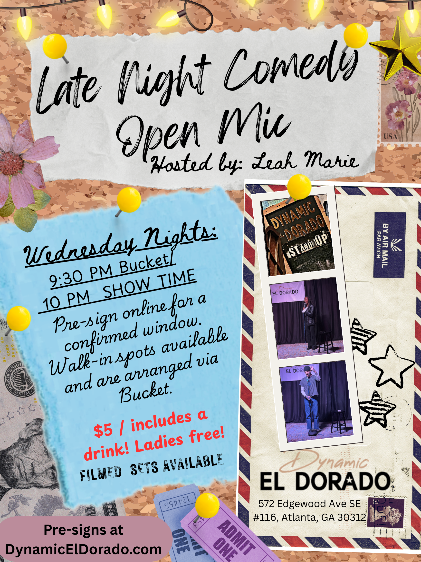 Leah Marie S LATE NIGHT COMEDY OPEN Mic 1