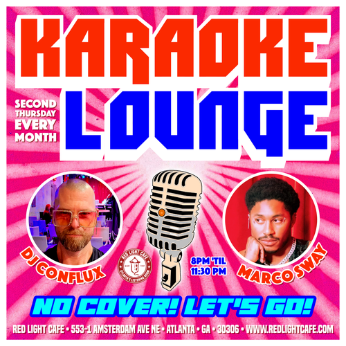 Karaoke Lounge At Red Light Cafe Atlanta Ga PROMO SQUARE 2026 V1