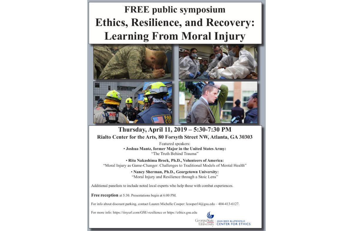 Flyer For Moral Injury Symposium