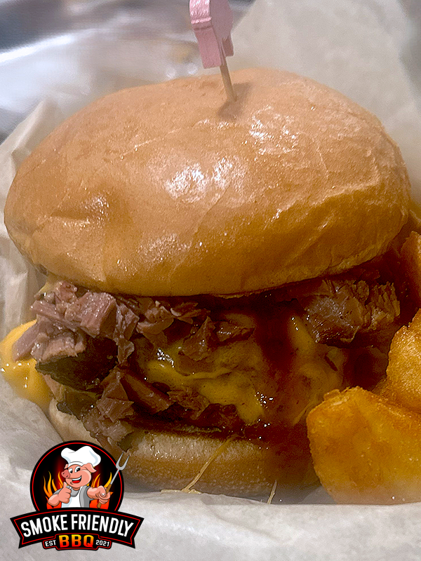 Brisket Cheddar Smokehouse Burger   Smoke Friendly BBQ
