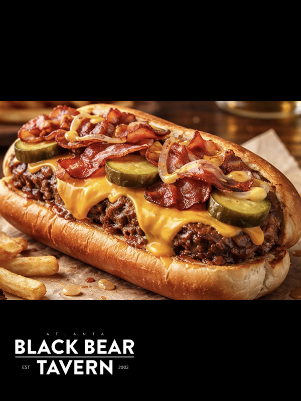 The Bacon Cheddar Beast   Black Bear Tavern