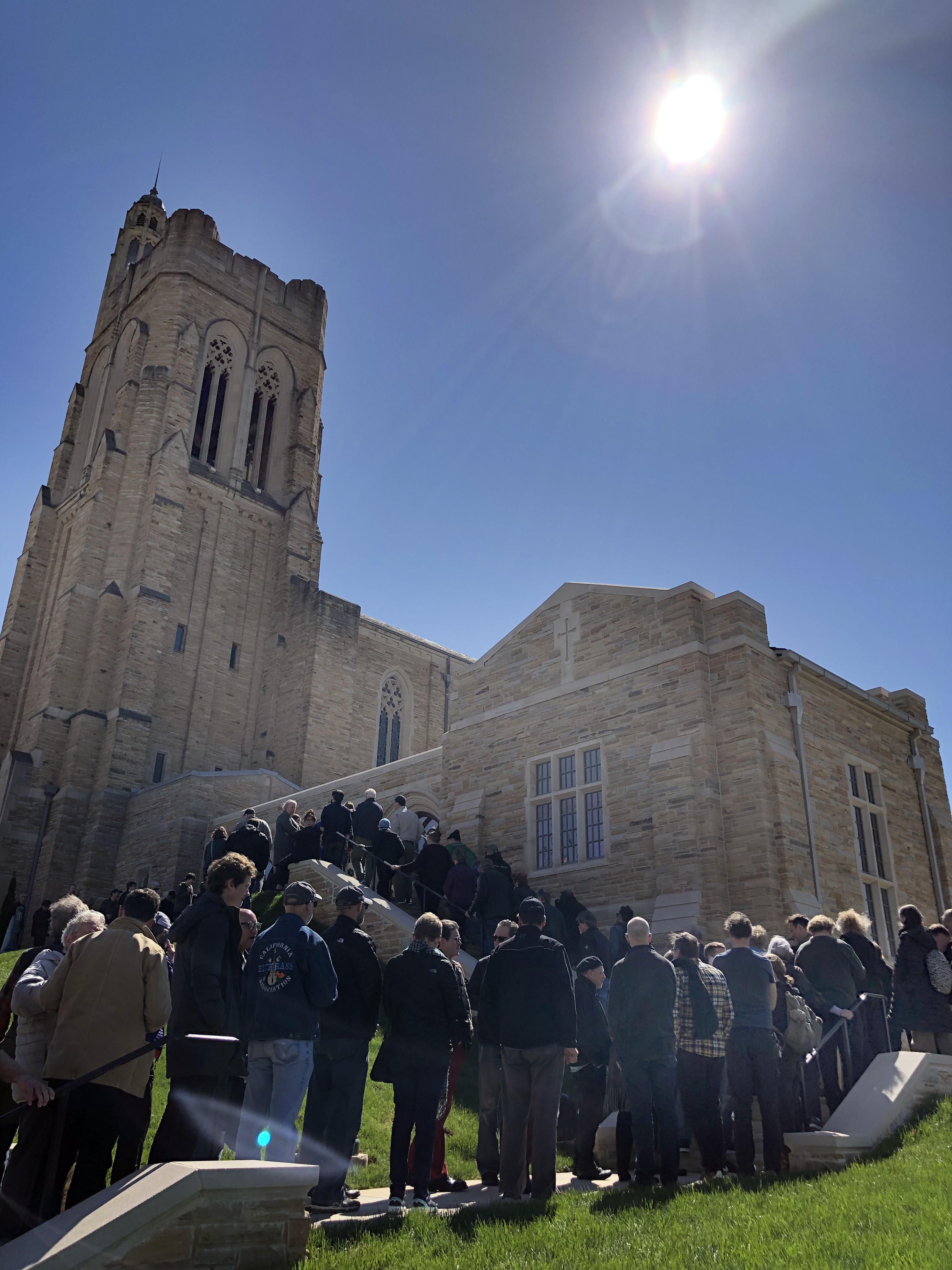 Waiting in line for Harold Budd. Photo by Bobby Power.
